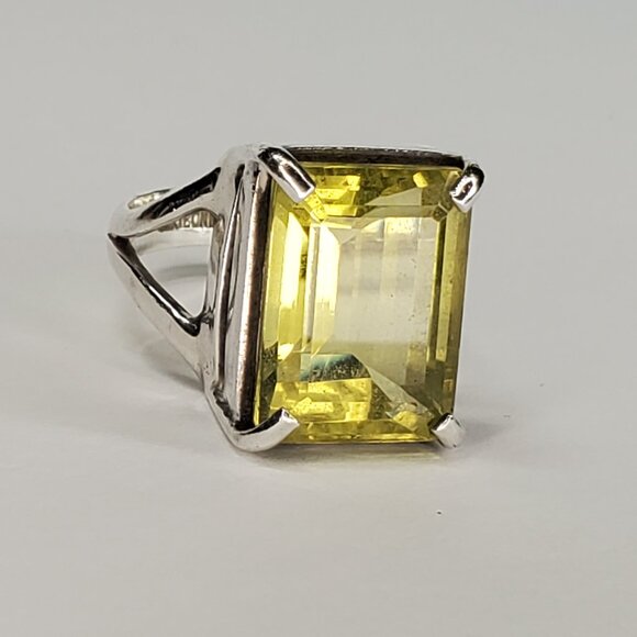 Lori Bonn Citrine Gemstone Sterling Silver Ring, Size 8 - Picture 3 of 10